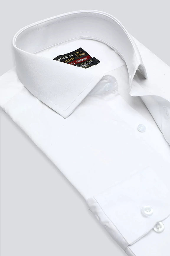 White Plain Formal ShirtLuxury Shirts