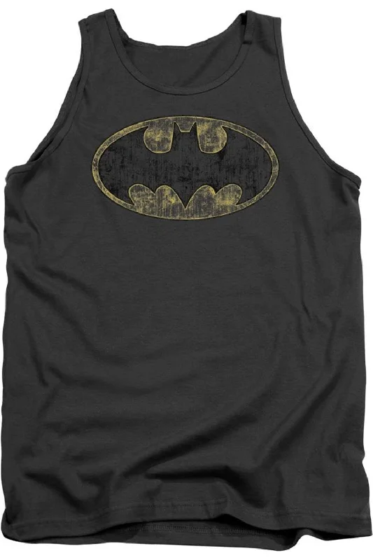 Batman Tattered Logo Adult Tank TopWindproof tank