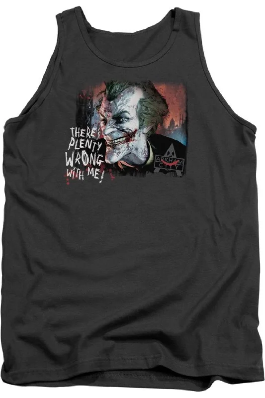 Batman Arkham City Plenty Wrong Adult Tank TopAthletic vest