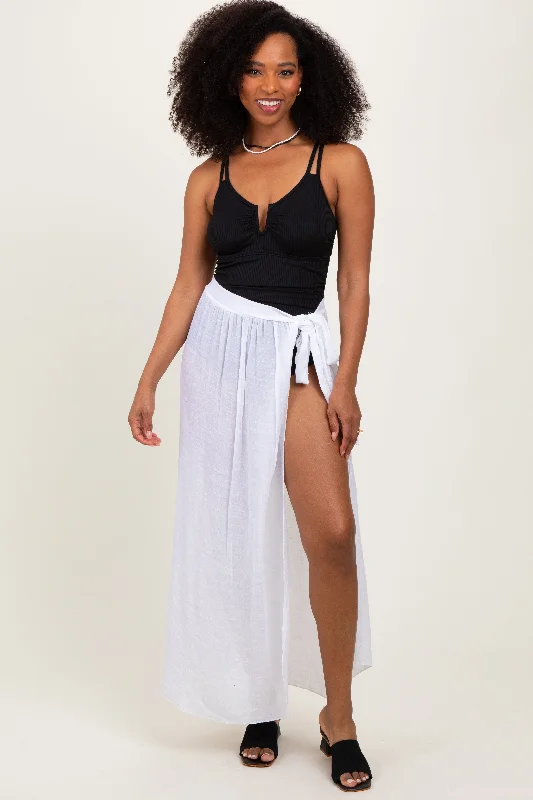 White Loose Beach Cover Up SkirtBallet Skirt