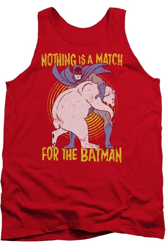 Batman Bear Wrastling Adult Tank TopReflective vest