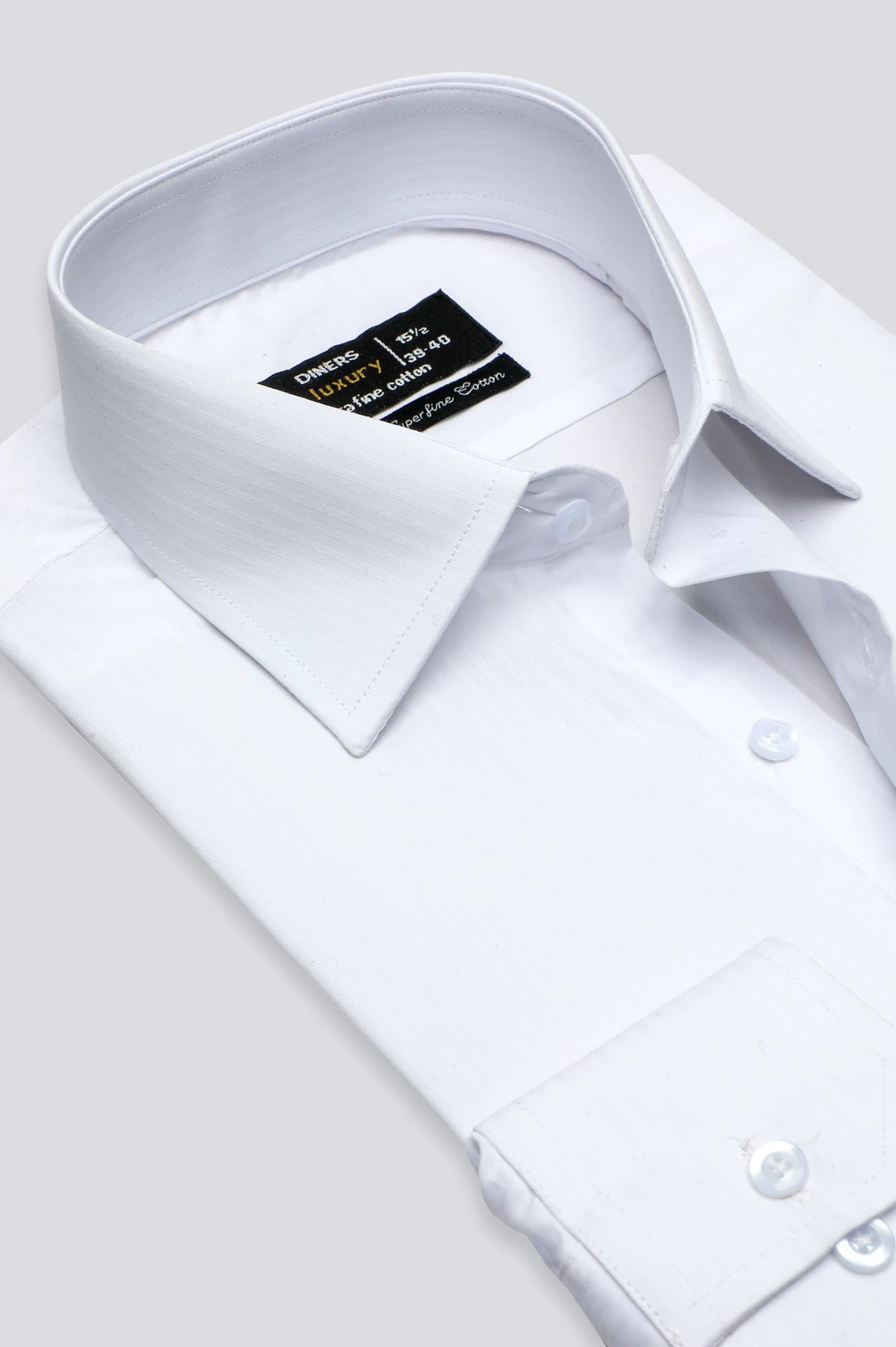 White Textured Formal ShirtPerformance Shirts