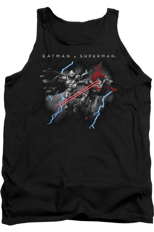 Batman V Superman Lightning Fight Adult Tank TopAthletic vest