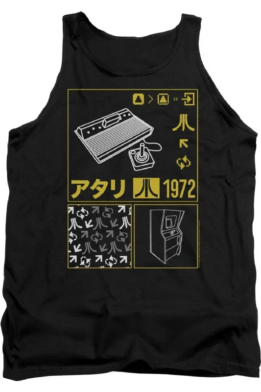 Atari Kanji Squares Adult TankGym hoodie