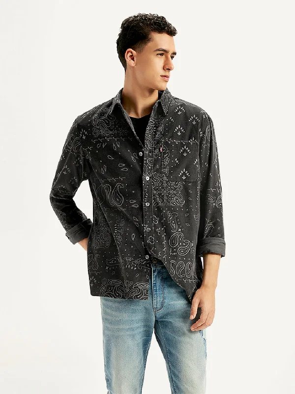 Men's Paisley Print Slim Fit ShirtPerformance Shirts