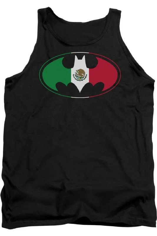 Batman Mexican Flag Shield Adult Tank TopPerformance jacket