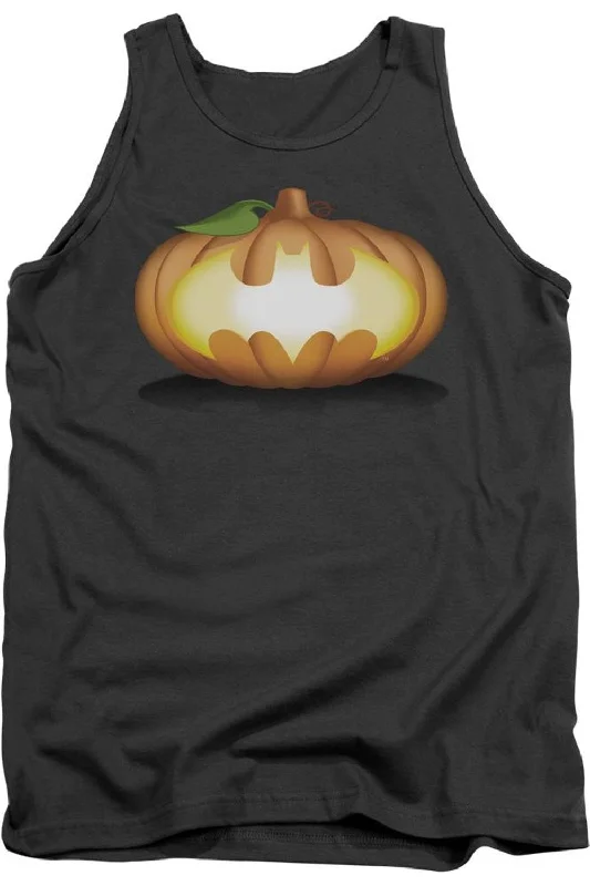 Batman Bat Pumpkin Logo Adult Tank TopMesh tee