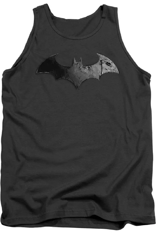 Batman Arkham City Bat Logo Adult Tank TopTrail tee