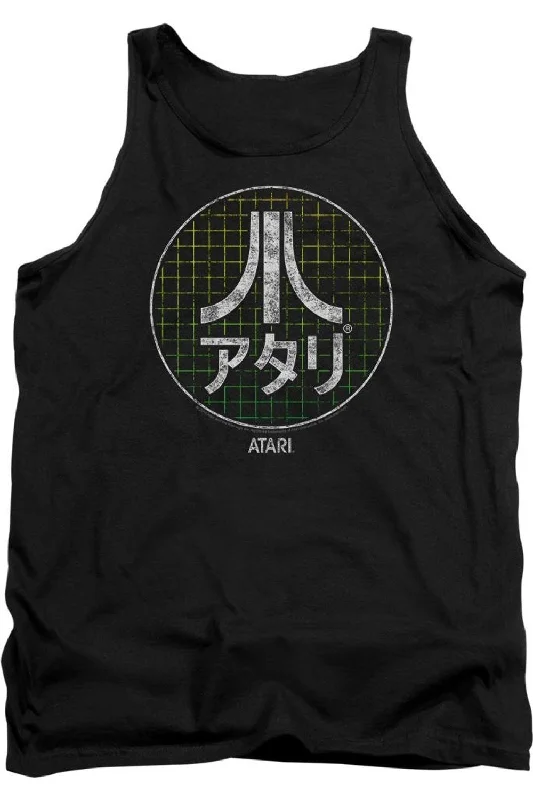 Atari Japanese Grid Adult TankPerformance tee