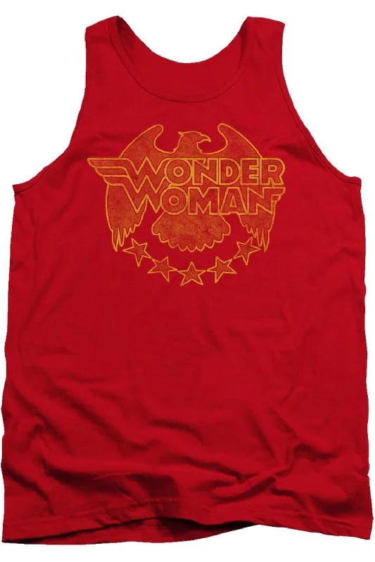 DC Comics Wonder Woman Eagle Adult Tank TopSports singlet