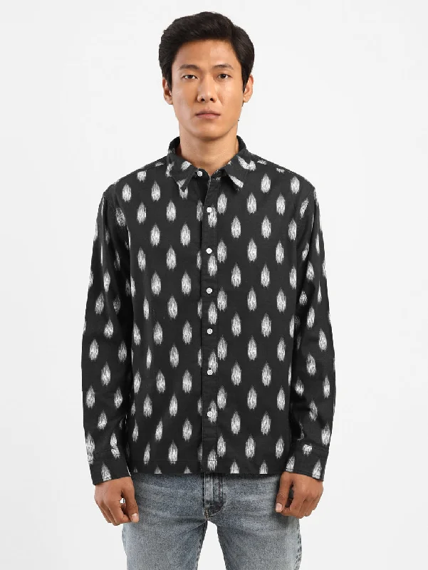 Men's Printed Regular Collar ShirtLayered Shirts