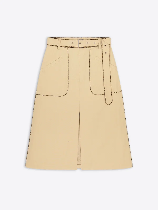 Belted skirtLow-waisted Skirt