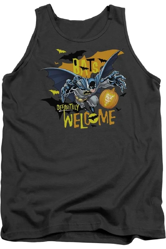 Batman Bats Welcome Adult Tank TopReflective tee