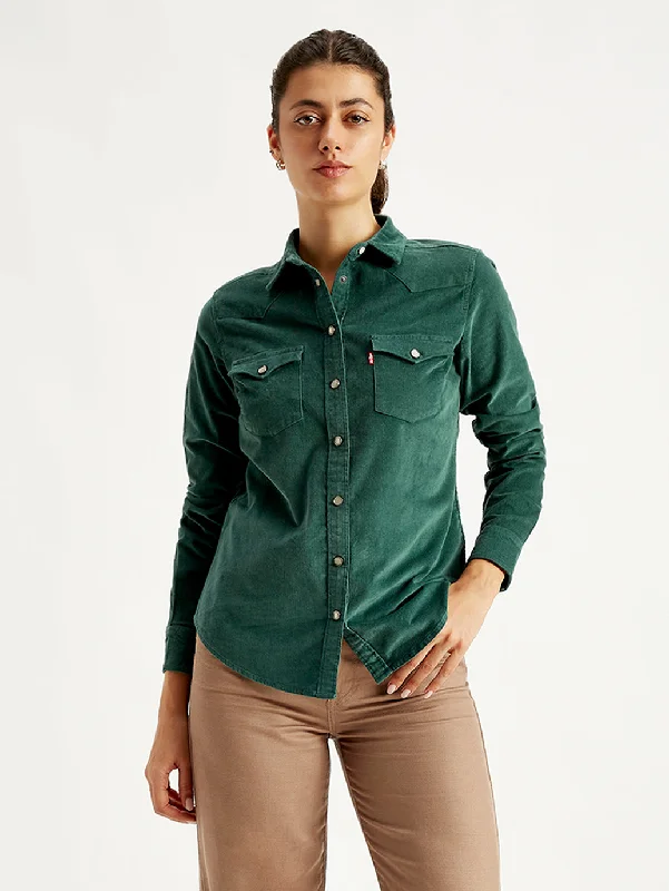 Women's Solid Regular Fit ShirtCotton Shirts