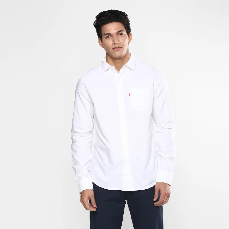 Men's Solid Regular Fit ShirtsPocket Shirts