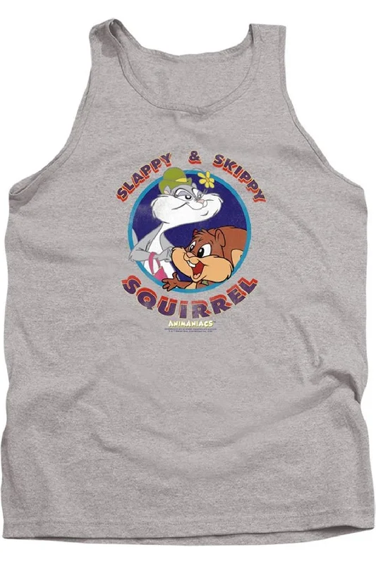 Animaniacs Slappy And Skippy Squirrel Adult Tank TopSports tank