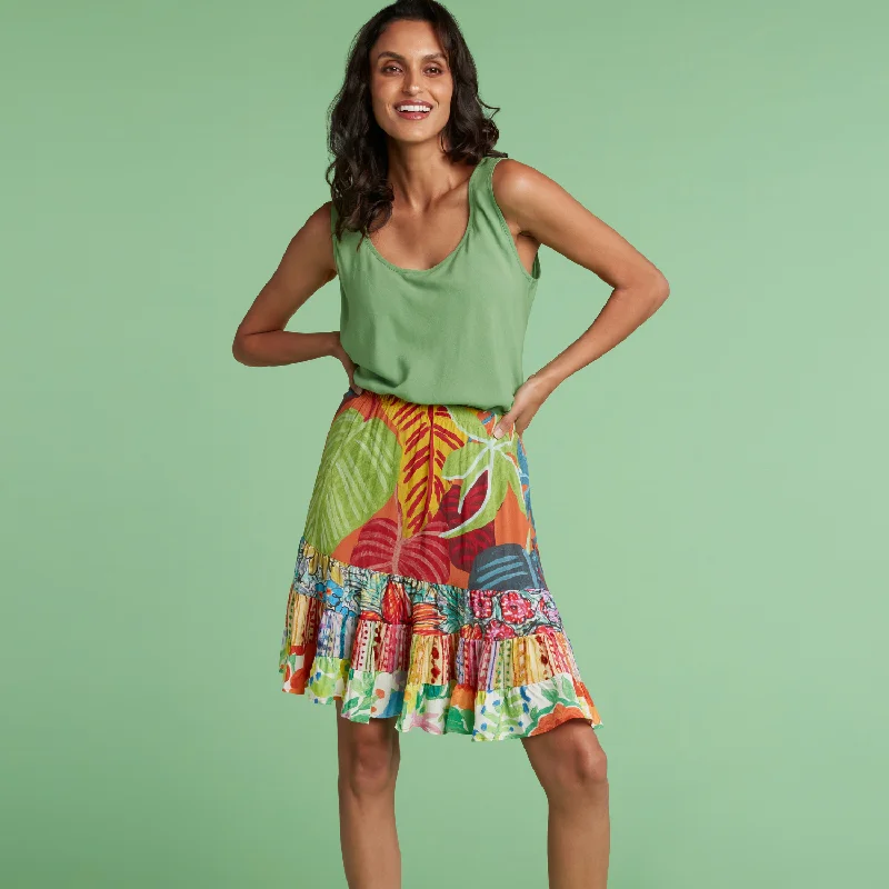 Hattie Skirt - Sunset PassageAsymmetrical Skirt