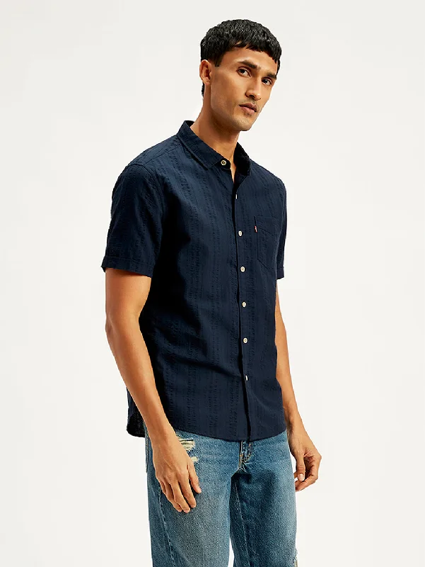 Men's Textured Regular Fit ShirtButton-Up Shirts