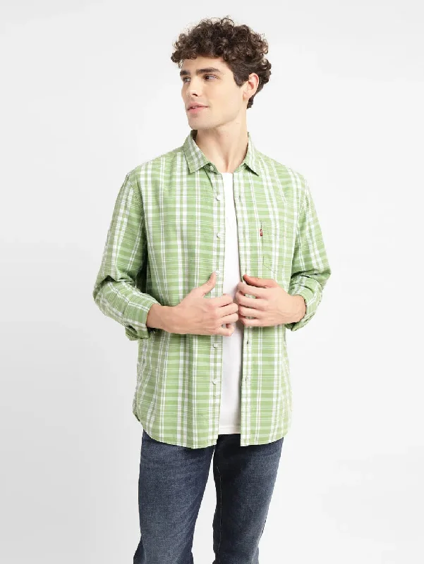 Men's Checkered Slim Fit ShirtFitted Shirts