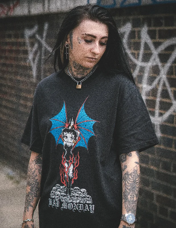 Betty Devil Tee / Front PrintAsymmetrical T-Shirts