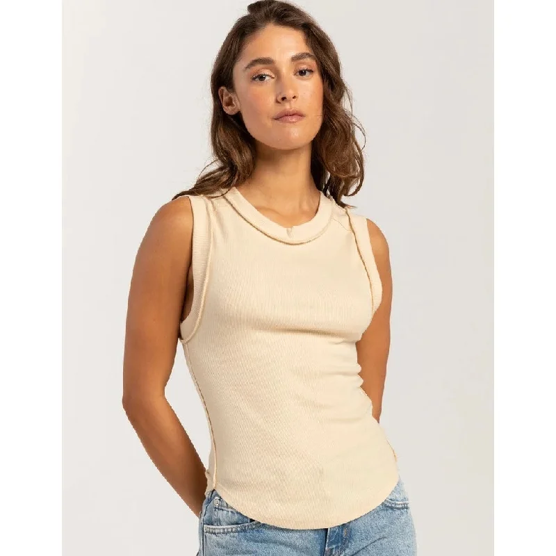 Free People Ladies Kate Tee In SandButton-Up T-Shirts