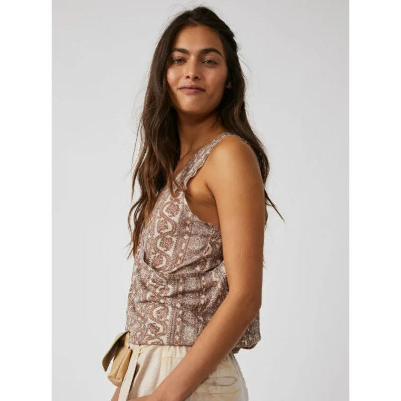 Free People Your Twisted Tee In Tea ComboFestival T-Shirts