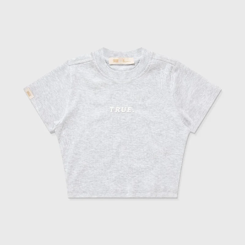 Ribbed Slim Tee - GrayFleece T-Shirts