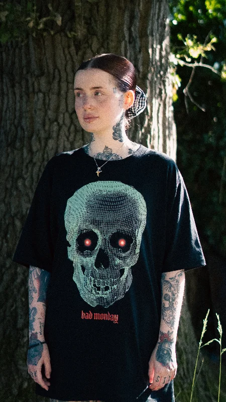 Screen Skull / Front Print Tee GreenSlim Fit T-Shirts