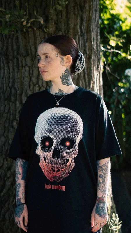 Screen Skull / Front Print Tee RedRelaxed Fit T-Shirts