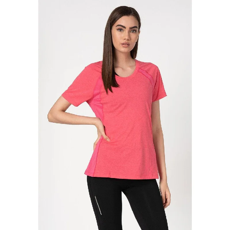 2XU Women's X-CTRL TEE - Pink/RedBlended Fabric T-Shirts