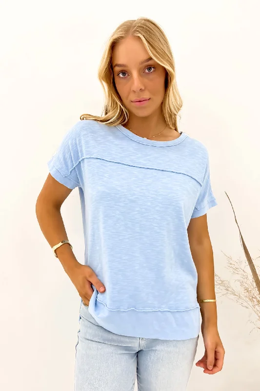 Allison Tee Blue BellCropped T-Shirts