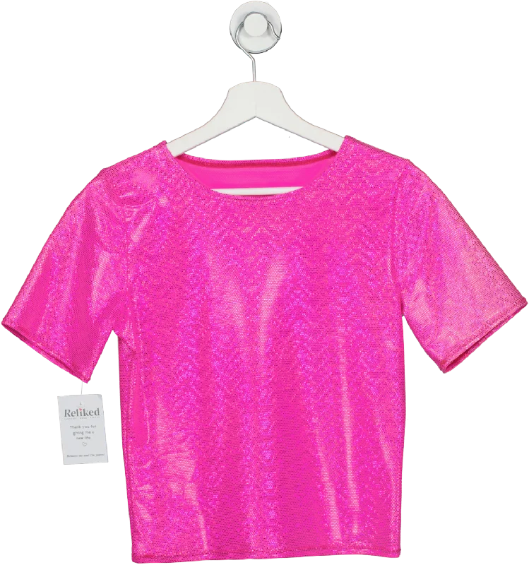 AMY NICOLE Hot Pink Baby Tee UK MPocket T-Shirts