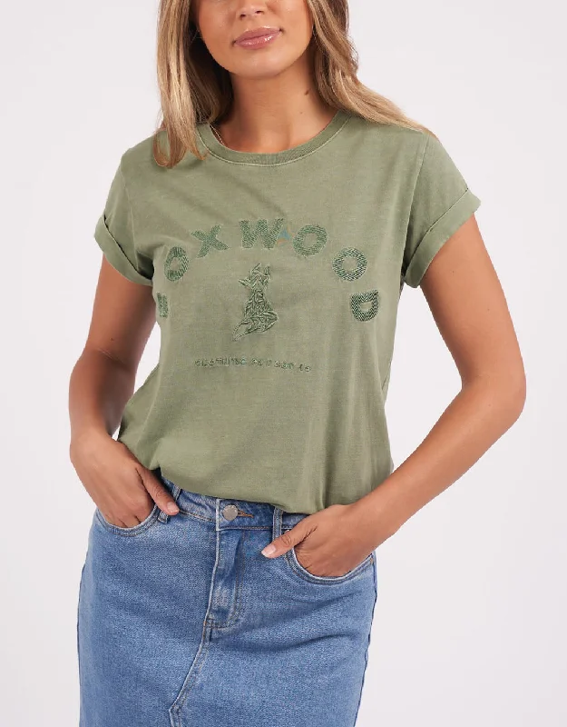 Effortless Tee - Fern GreenStriped T-Shirts