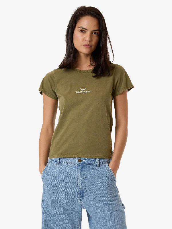 Emblem Of Strength Everyday Tee - OliveBoat Neck T-Shirts