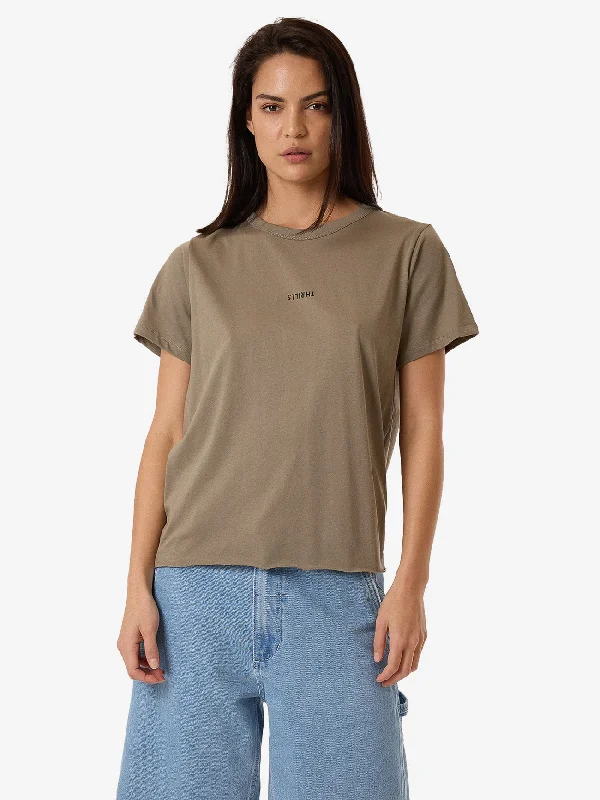 Minimal Thrills Relaxed Tee - BrindleOff-Shoulder T-Shirts