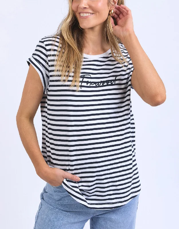 Signature Stripe Tee - Dark Sapphire/White StripeSlim Fit T-Shirts