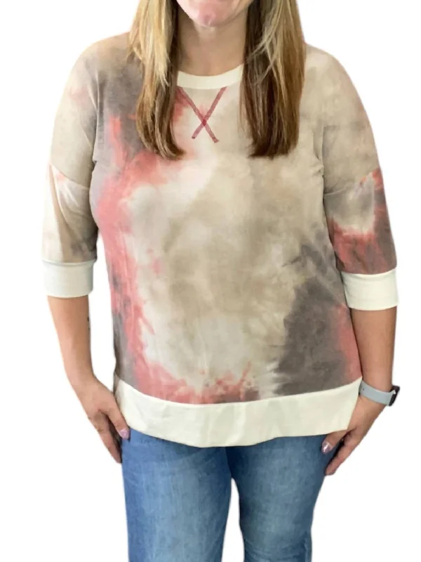 Acid Wash Weekender Tee In TaupeBamboo T-Shirts