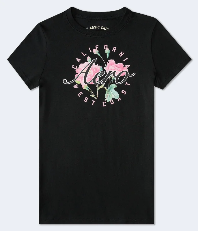 Aeropostale West Coast Floral Graphic TeeSheer T-Shirts