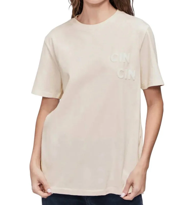 Time For Wine Ryan Tee In Petal PinkDistressed T-Shirts